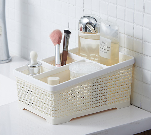 桌面分格收纳筐