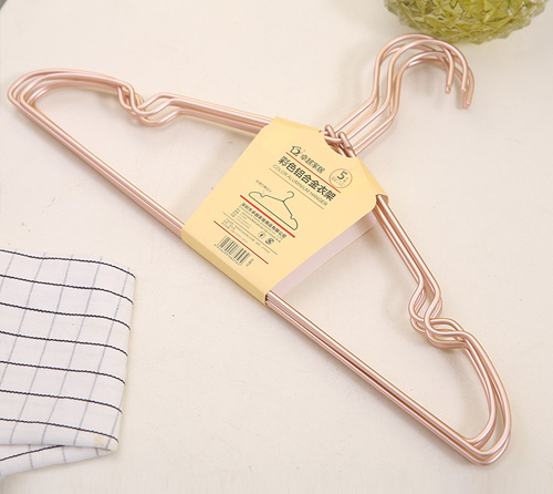 彩色铝合金衣架5支装